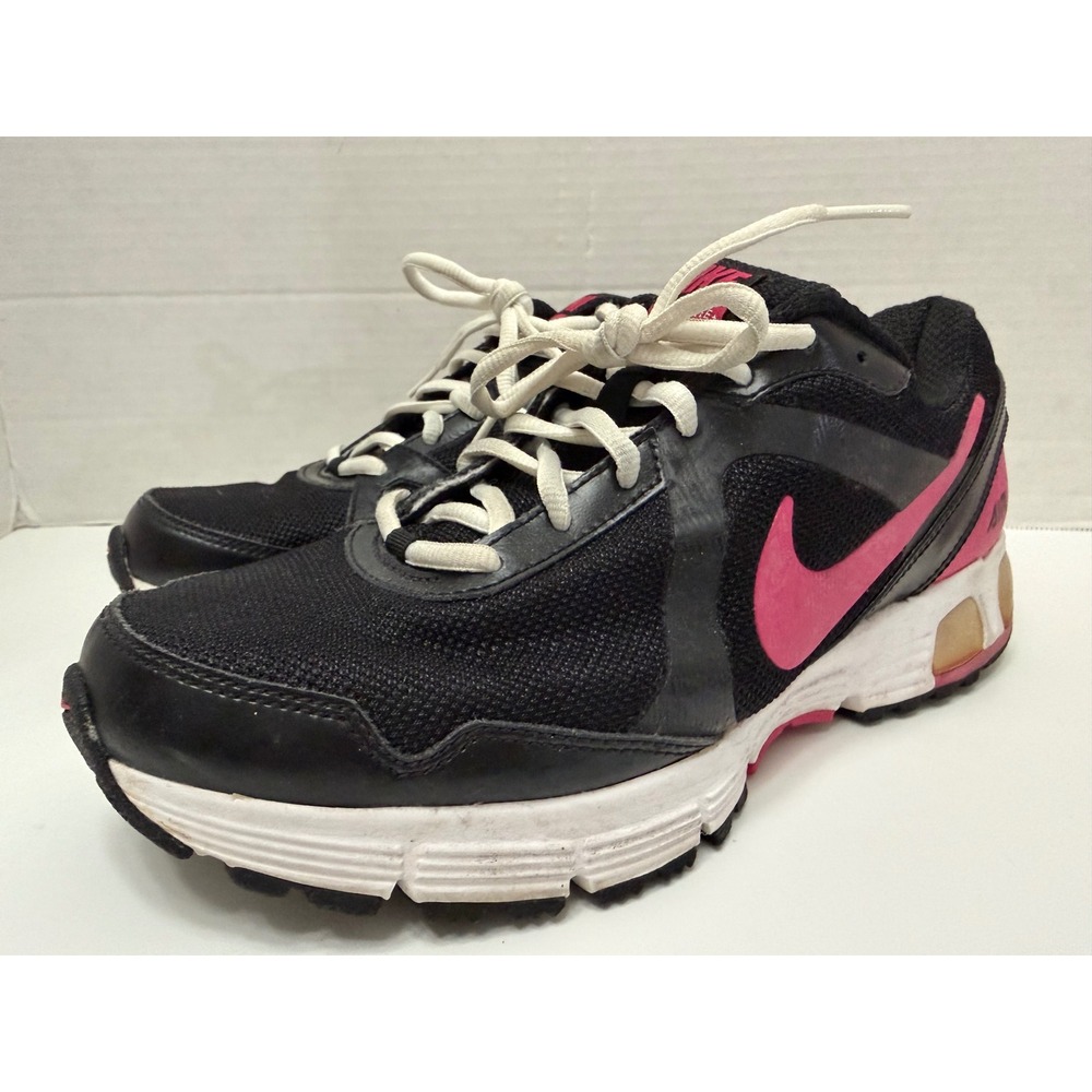 Nike Air Max Run Lite+ Womens Running Shoes Black Pink 386515-061 Size‎ 10